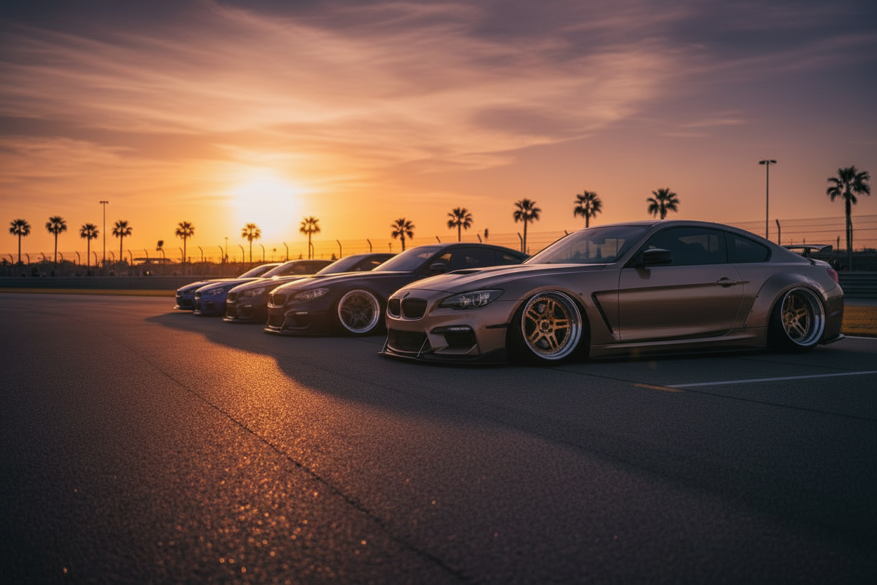 TARMAC RITUAL Hero - Car Show at Sunset